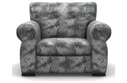 Heart of House Chloe Shimmer Fabric Chair - Silver